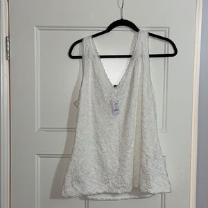 NWT WHBM White lace sleeveless camisole